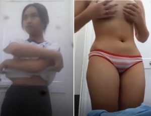 Clip sex nữ sinh vú đẹp nhưng hơi thâm
