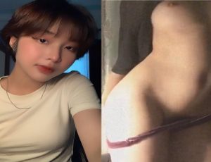 Tóc ngắn đáng yêu bịt mồm khi chịch